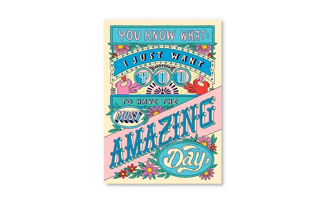 Most Amazing Day Postcard