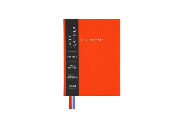Orange Fabric Daily Planner - A5