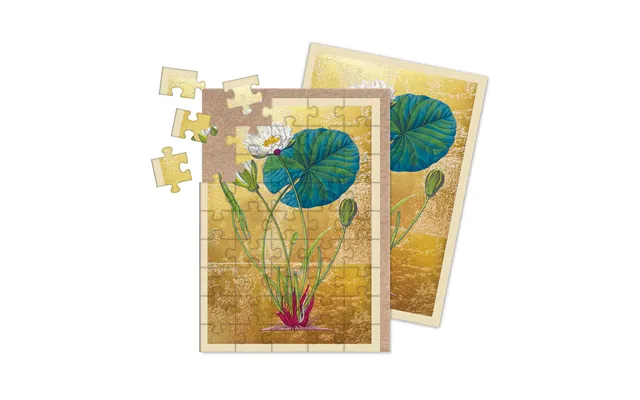 Pond Lily Jigsaw Greeting Card