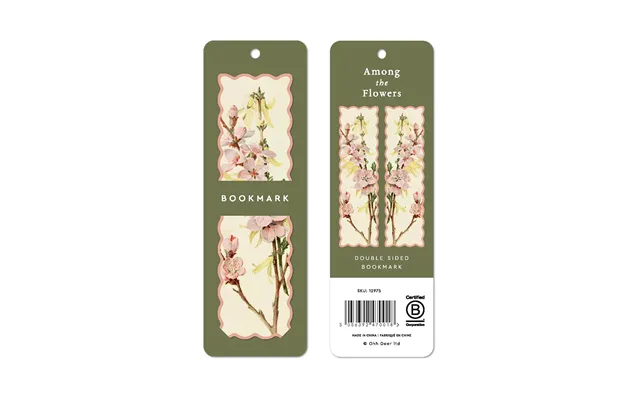 Scalloped Pink Blossom Bookmark