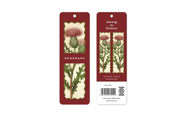 Scalloped Thistle Premium Bookmark