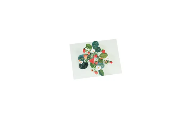 Strawberries 3d Layered Greeting Card