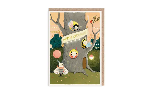 Tree Apartment Birthday Card