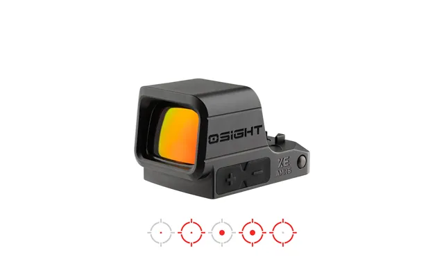Osight Xe Amrs Enclosed Red Dot Sight With Rmr Footprint And Side-loading Battery Featuring 2 6 32 Moa Multi-reticle Sys