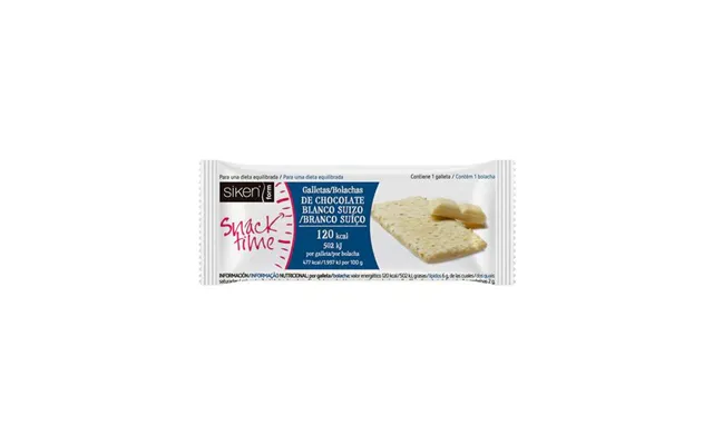 3 X White Chocolate Biscuits Siken Snack Time 25g product image