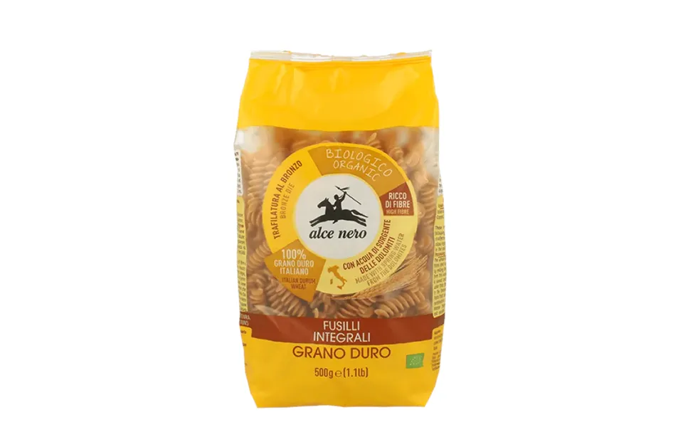 Alce Nero Spa Ynsadiet Organic Whole Grain Twisters 500 G