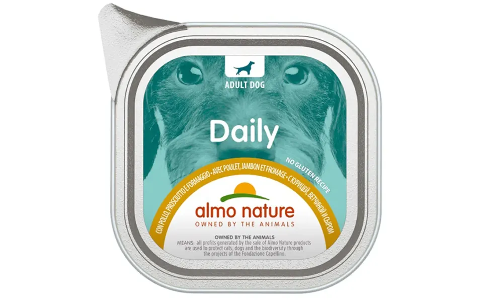 Almo Nature Daily Menu With Chicken, Ham And Cheese - 100gr