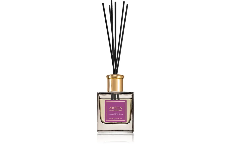 Areon Home Black Patchouli Lavender Vanilla Aroma Diffuser With 150ml Refill
