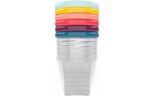 Babymoov Bowls Multicolor Bowl With Lid 6x250 Ml
