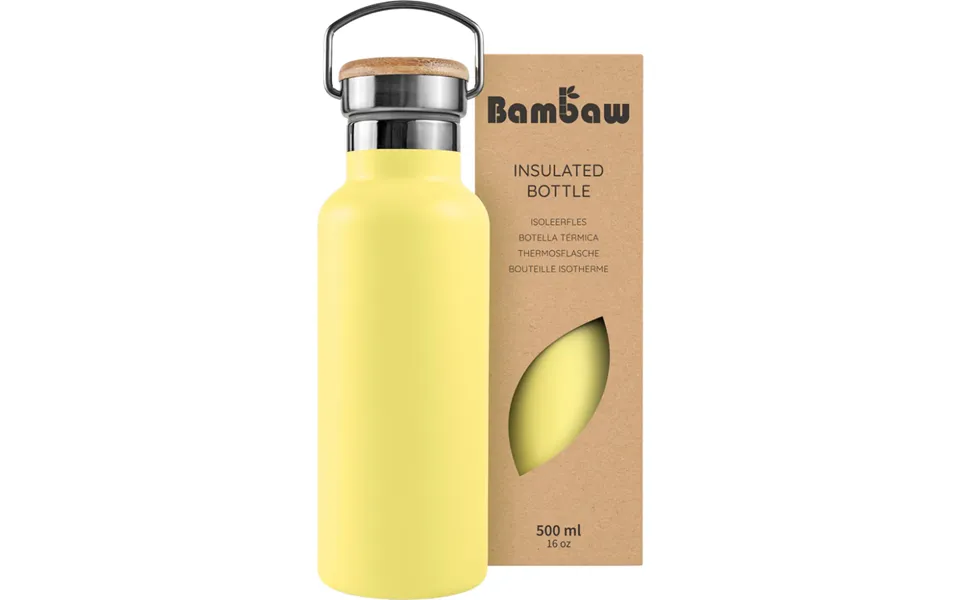 Bambaw Stainless Steel Thermos 500 Ml Yellow Beam