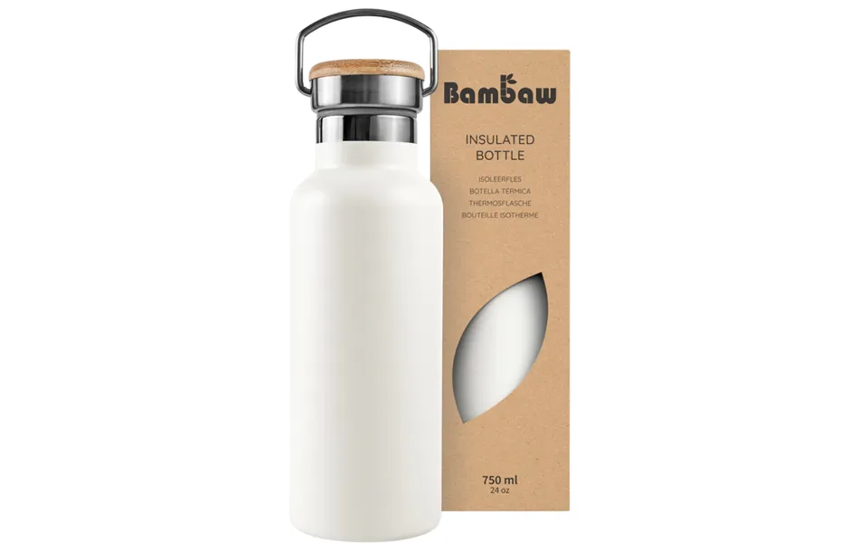 Bambaw Stainless Steel Thermos 750 Ml Polar White