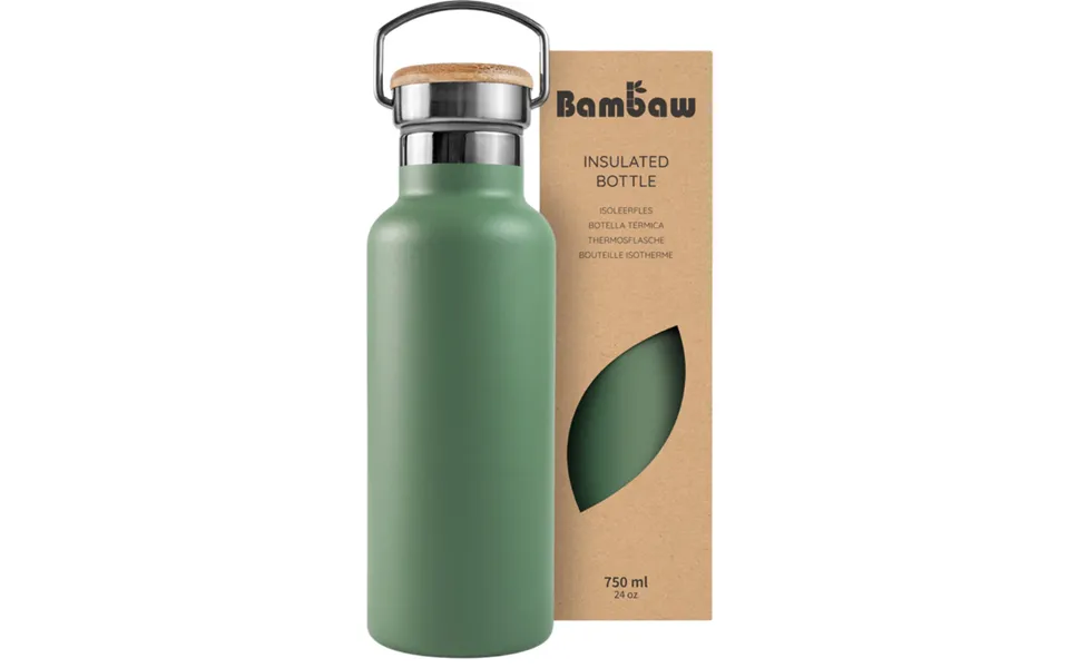 Bambaw Stainless Steel Thermos 750 Ml Sage Green