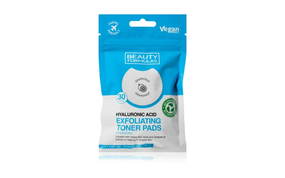Beauty Formulas Hyaluronic Acid Makeup Removing Pads Moisturizing Effect 30 Pcs
