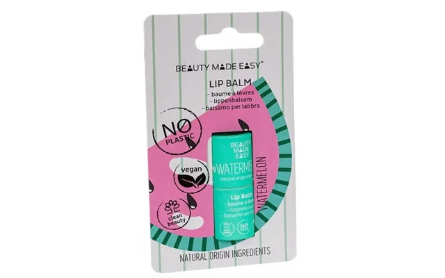 Beauty Made Easy Paper Tube Lip Balm Summertime Watermelon 5