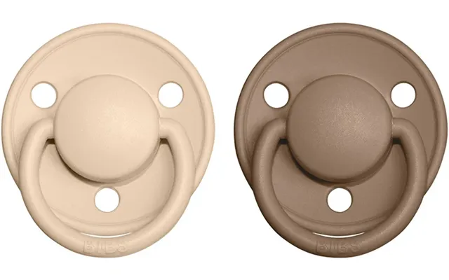 Bibs Of Lux Natural Rubber Size 2 6 Months Pacifier Vanilla Dark Oak 2 Pcs product image