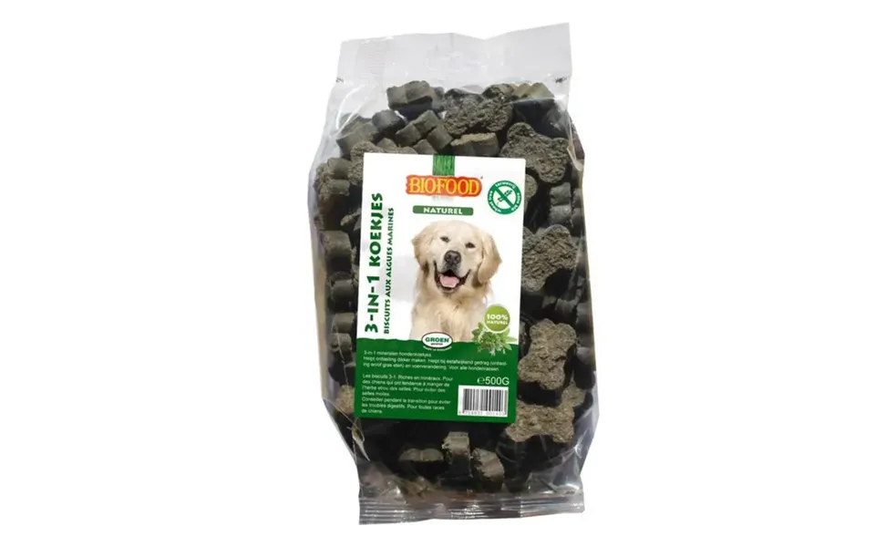 Biofood 3 In 1 Biscuits With Algae For Dogs 500g