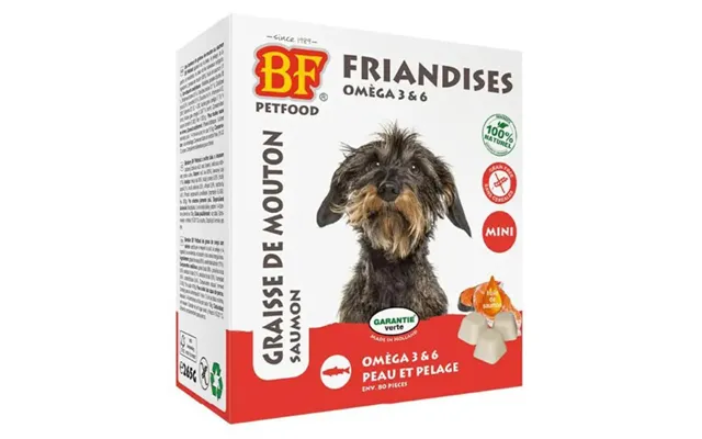 Biofood Sweets Omega 3 And 6 Dog Candies Skins And Hair Sheep Fat Salmon 80 Pieces product image