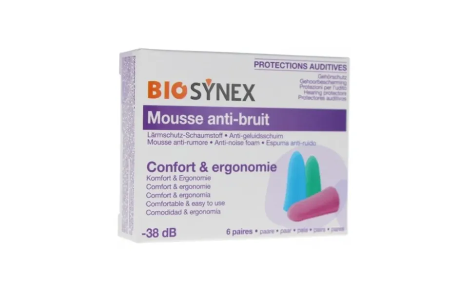 Biosynex Foam Hearing Protection X6 Pairs