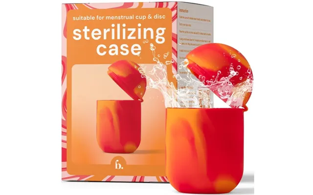 Bodyotics Comfycase Case For Menstrual Discs And Cups Orange And Red 2 Pieces product image