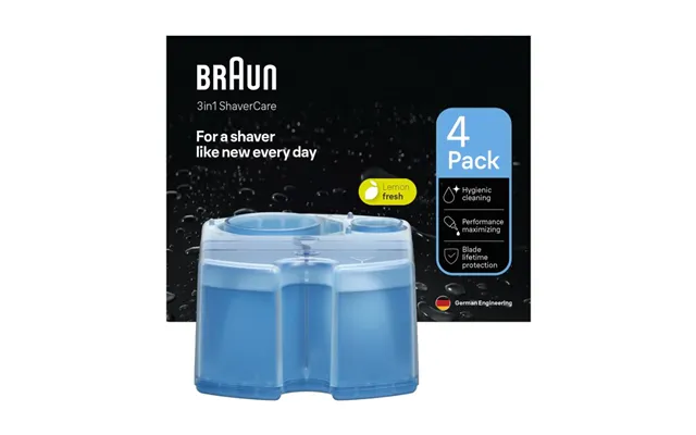 Braun Ccr Refill Lemonfresh Replacement Cartridges For The Cleaning Station With Lemon Fragrance Fresh 4 Pieces