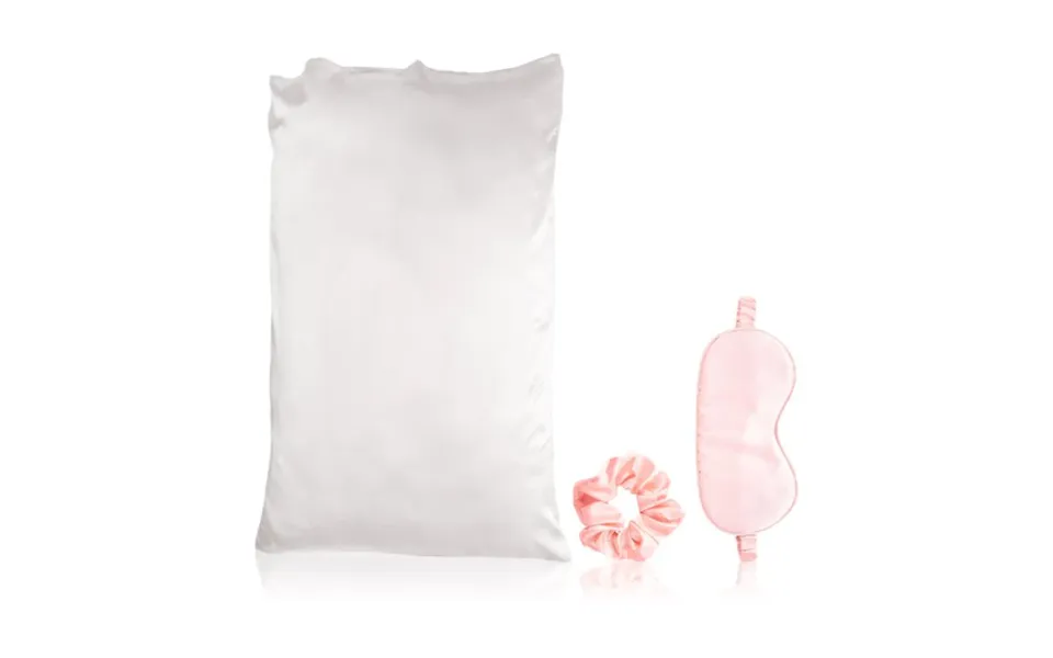 Brushworks Luxury Satin Sleep Set Satin Sleep Set Pillow 1pc Hair Tie 1pc Sleep Mask 1pc