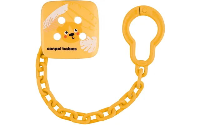 Canpol Babies Babiesboo Soothers Holder Pacifier Chain Gepard product image