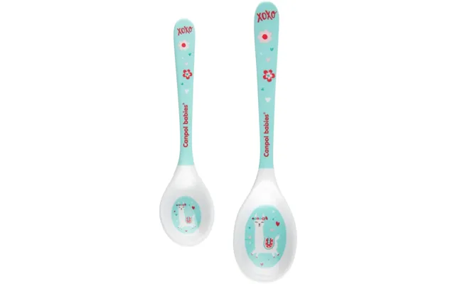 Canpol Babies Exotic Animals Spoon Turquoise Teaspoon 2 Pcs