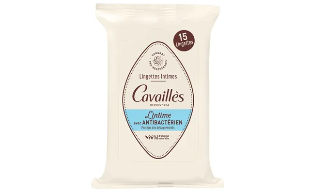 Cavaillès L'intime Antibacterial - 15 Intimate Wipes