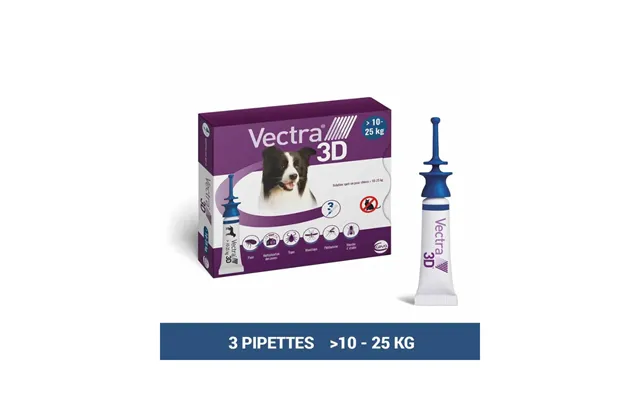 Ceva Vectra 3d -on Solution For Dogs 10-25kg 3 Pipettes product image