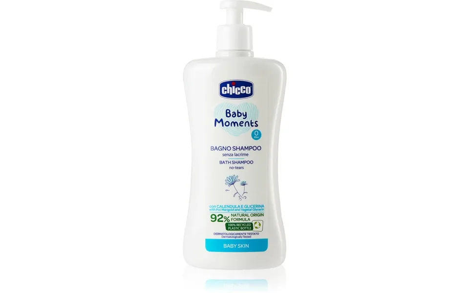 Chicco Baby Moments Bath Body Shampoo For Newborns 0m 500 Ml