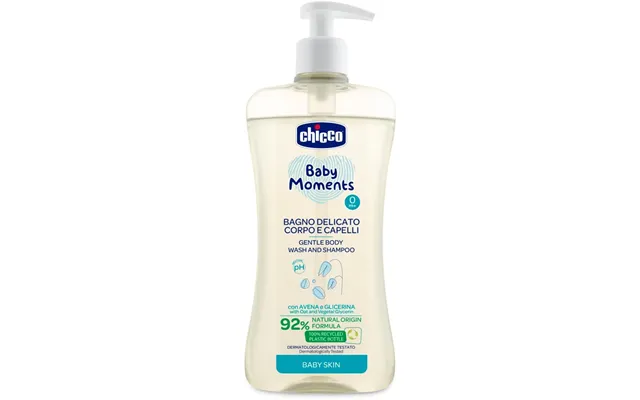 Chicco Baby Moments Gentle Shampoo For Children For Hair And Body 500 Ml