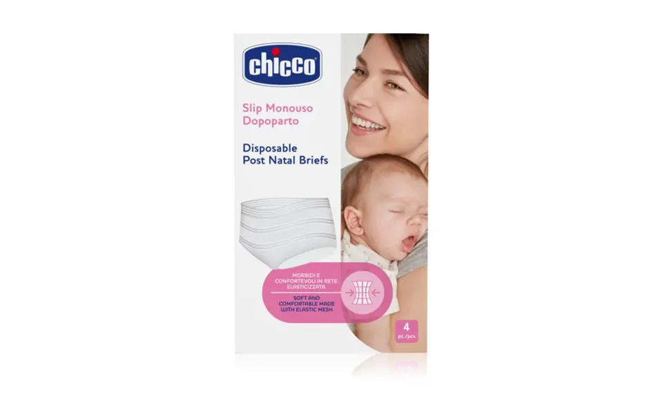 Chicco Mammy Slip Disposable Post-natal Panties Postpartum Size Universal 4 Pcs