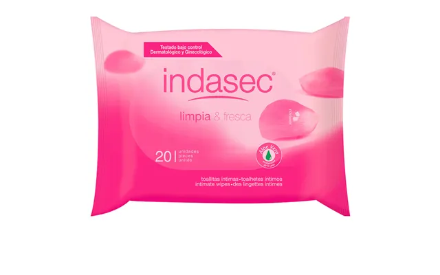 Clean And Fresh Intimate Wipes Indasec 20 Units