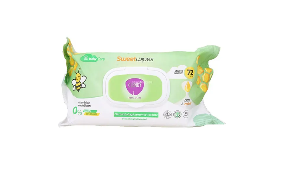 Clendy Wipes Baby Clean Honey 64 Pcs. 1 Unit