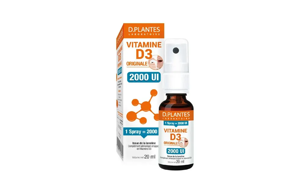 D Plantes Original Vitamin D3 Supplement 2000 Iu Spray 20ml
