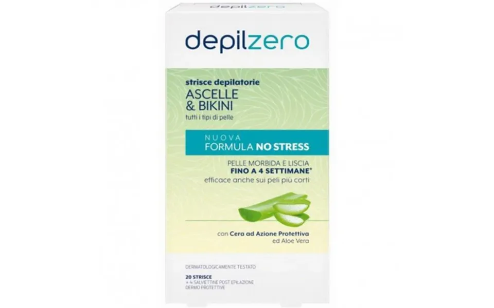 Depilzero Waxing Strips Armpits & Bikini And 4 Post-depilation Wipes