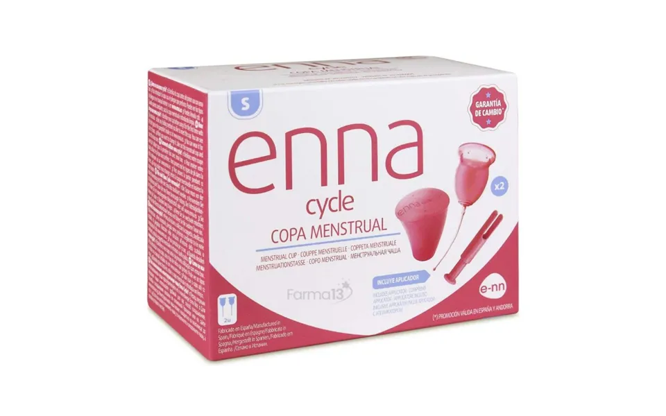 Enna Cycle Menstrual Cup Size S 2 Units Applicator