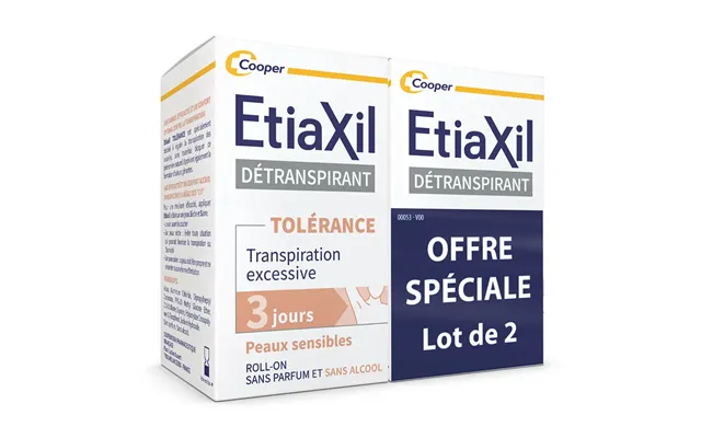 Etiaxil Detranspirant Deodorant Roll-on Excessive Sweating Tolerance For Sensitive Skin 2x15ml