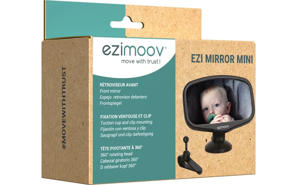 Ezimoov Ezi Mirror Mini Car Mirror 14.5cm X 9.5cm