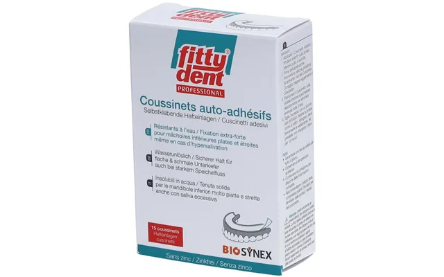 Fitty Dent Professionnel Adhesive Pads Extra Strong Fixing X15