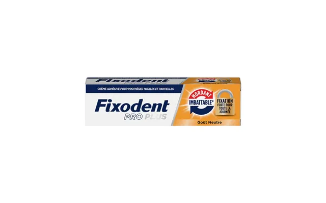 Fixodent Pro Plus Adhesive Cream For Full & Partial Dentures Unbeatable Biting 40g