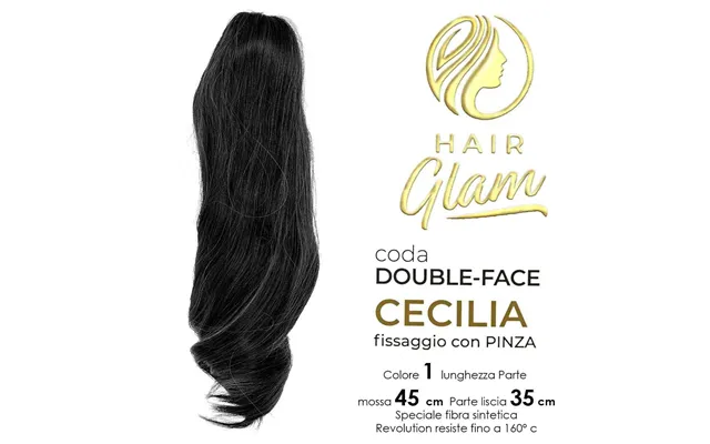 Hair Glam Cecilia Double Face Ponytail With Fiber Clip 1 Revolution