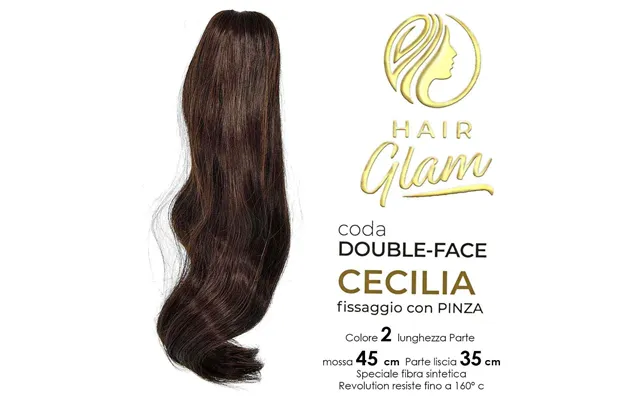 Hair Glam Cecilia Double Face Ponytail With Fiber Clip 2 Revolution