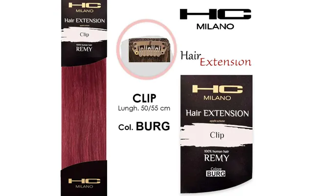 Hc Milano Remy Hair Extension 3 Clips Width 14-16cm Length 50cm Col