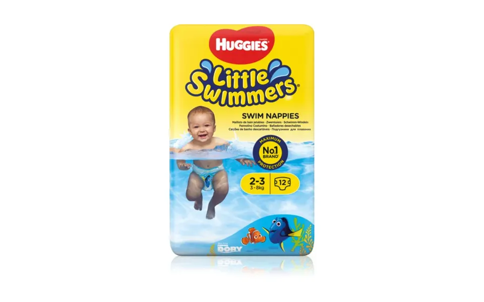 Huggies Little Swimmers 2-3 Disposable Swimsuit Diapers 3-8 Kg 12 Pieces