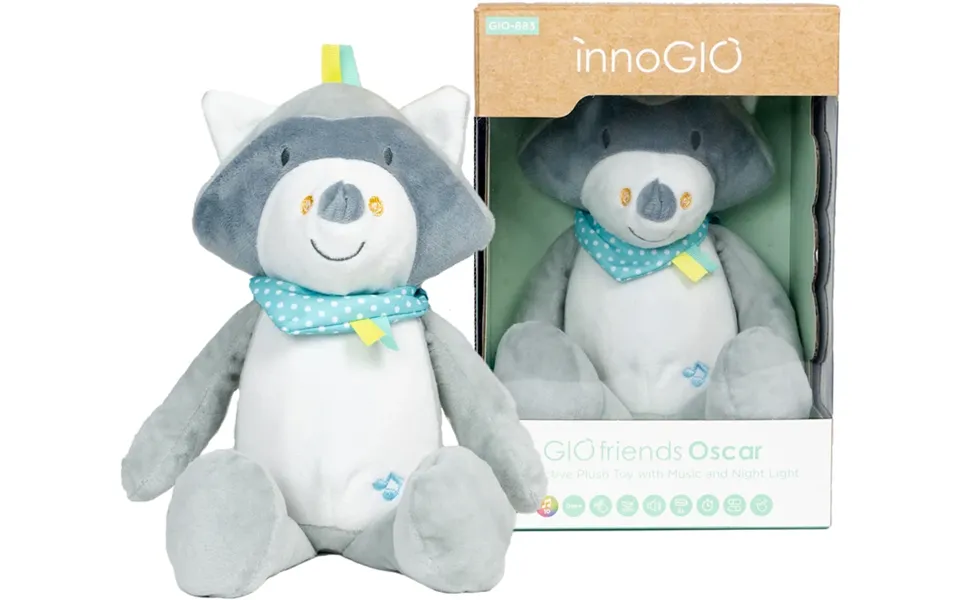 Innogio Giofriends Interactive Plush Toy Bedtime Doudou With Oscar Melody