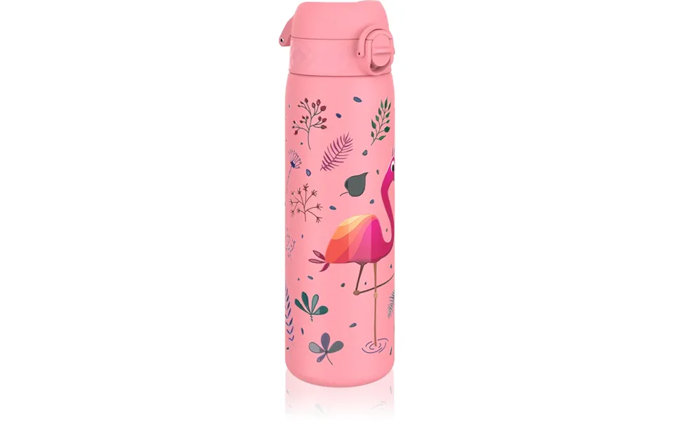 Ion8 Leak Proof Stainless Steel Water Bottle For Kids Flamingo 600ml