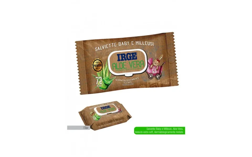 Irge Irge Wipes 72 Pieces Aloe