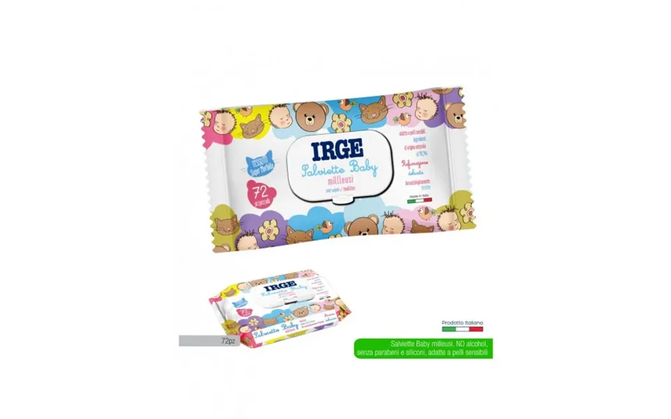 Irge Irge Wipes 72 Pieces Baby Multipurpose