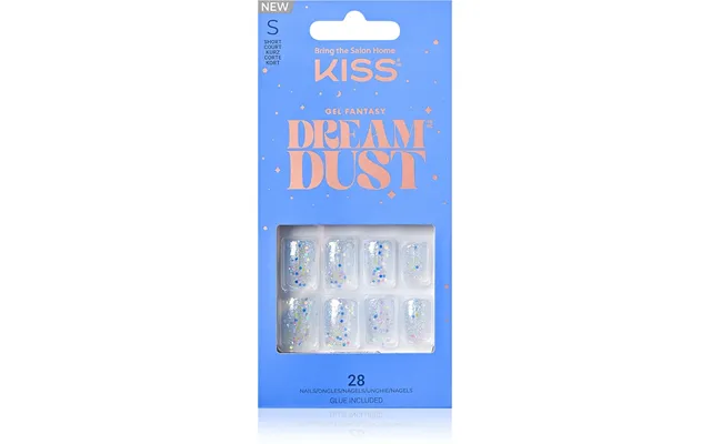 Kiss Dream Dust Gel Fantasy False Nails White And Blue 28pcs product image